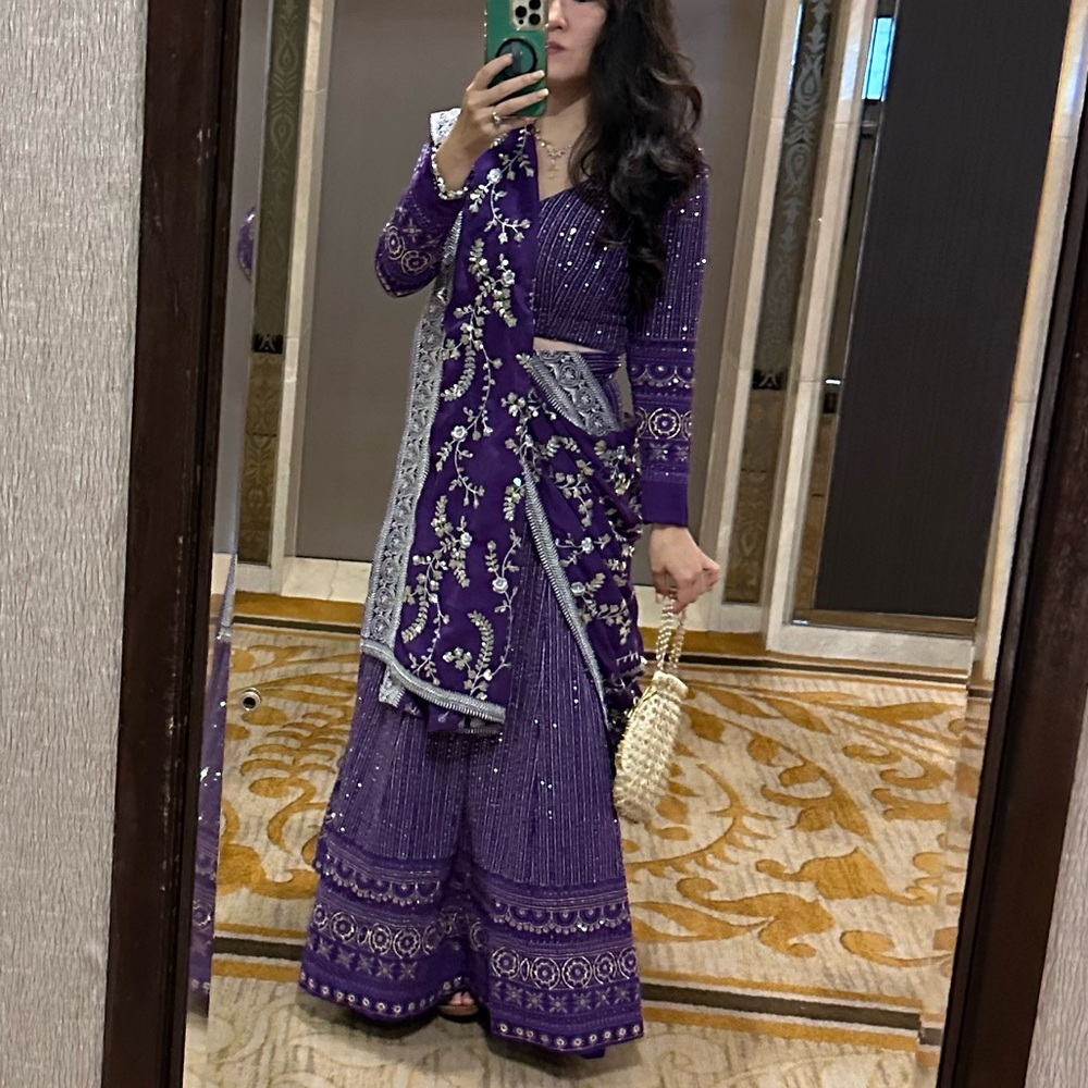 Purple lehenga